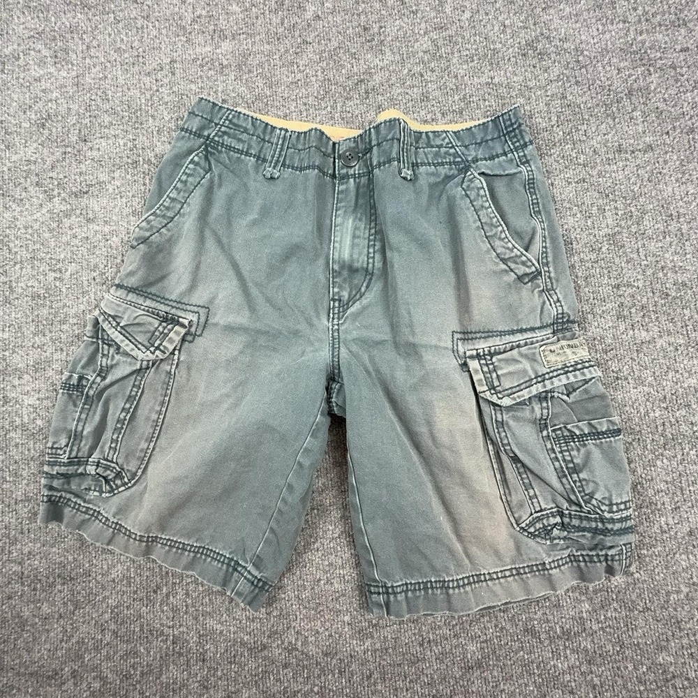 Unionbay Cargo Shorts Mens 32 Green Canvas 11 Inseam Relaxed Fit Outdoor
